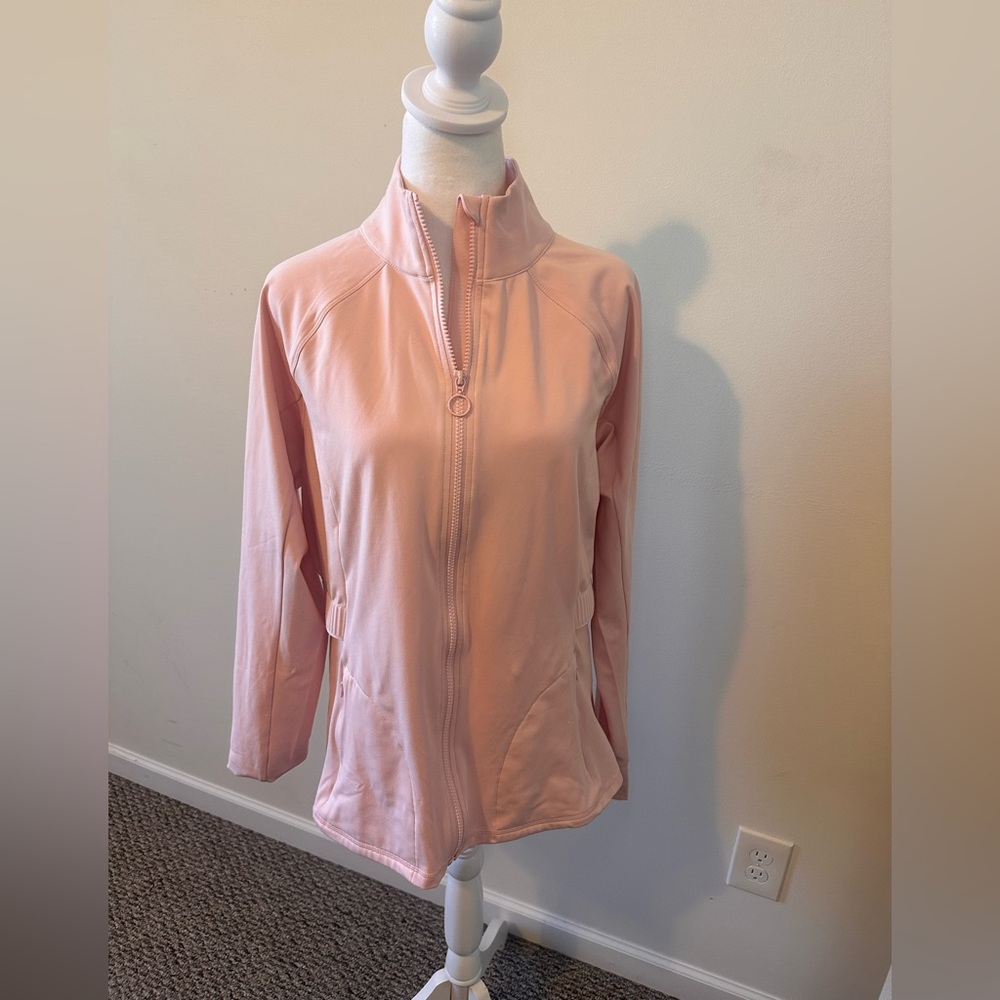 Fabletics Women's Rosalia Performance Jacket Pearl Punk Size XXL - Picture 2 of 6